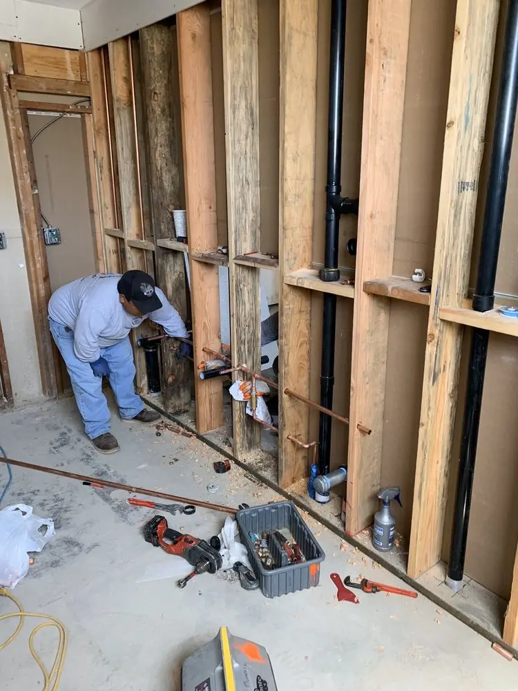 Commercial rough-in plumbing for Water Heater Replacement in White Marsh